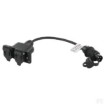 3 Pin Socket splitter with Plug