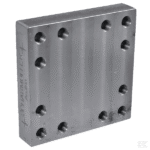 Weld on Mounting plate 160x160mm 12x M20