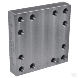Weld on Mounting plate 160x160mm 12x M20